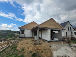 Prízemný dom z dachem dwuspadowym i garażem 140 m2 Poznań 11