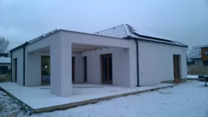 Prízemný dom z dachem kopertowym 110 m2 Poznań 20