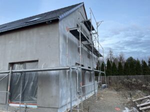dom z użytkowym poddaszem, dachem dwuspadowym i garażem 190 m2 Warszawa 23