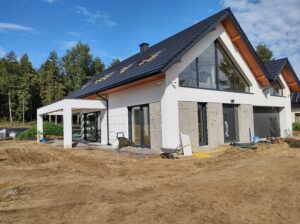 dom z użytkowym poddaszem, dachem dwuspadowym i garażem 200 m2 Trójmiasto 22