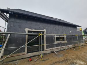 dom z użytkowym poddaszem i dachem dwuspadowym 120 m2 Warszawa 17