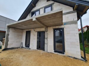 dom z użytkowym poddaszem i dachem dwuspadowym 120 m2 Warszawa 11