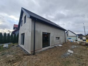 dom z użytkowym poddaszem i dachem dwuspadowym 120 m2 Warszawa 16