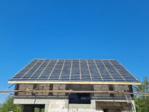 dom z użytkowym poddaszem, dachem dwuspadowym i garażem 110 m2 Warszawa 8