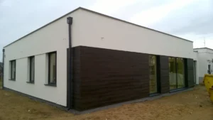 Budowa domów Poznań - Prízemný dom z dachem płaskim